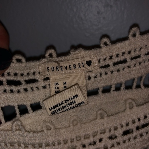 open work crochet tank top - Picture 2 of 3